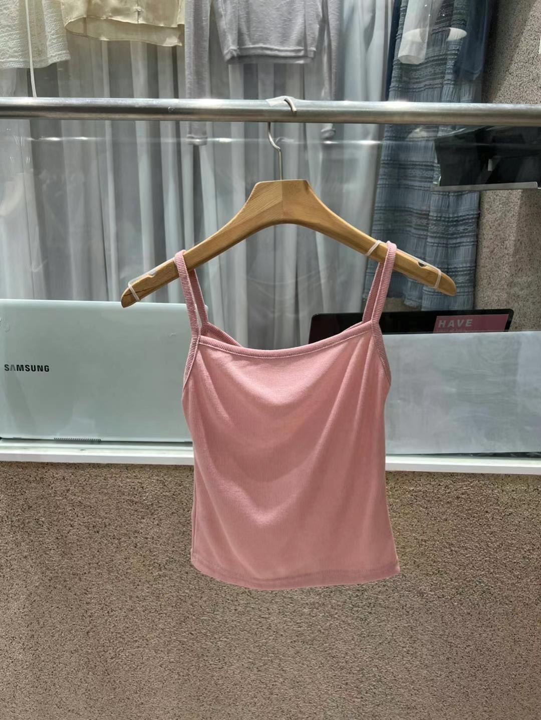 EDD東大門實拍女裝新品職業推薦人氣25春夏休閑熱賣吊帶背心EDD吊帶/背心
