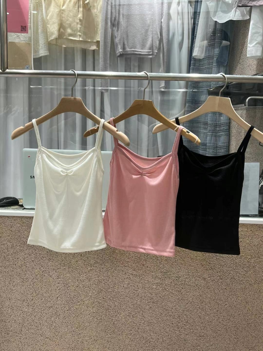 EDD東大門實拍女裝新品職業推薦人氣25春夏休閑熱賣吊帶背心EDD吊帶/背心