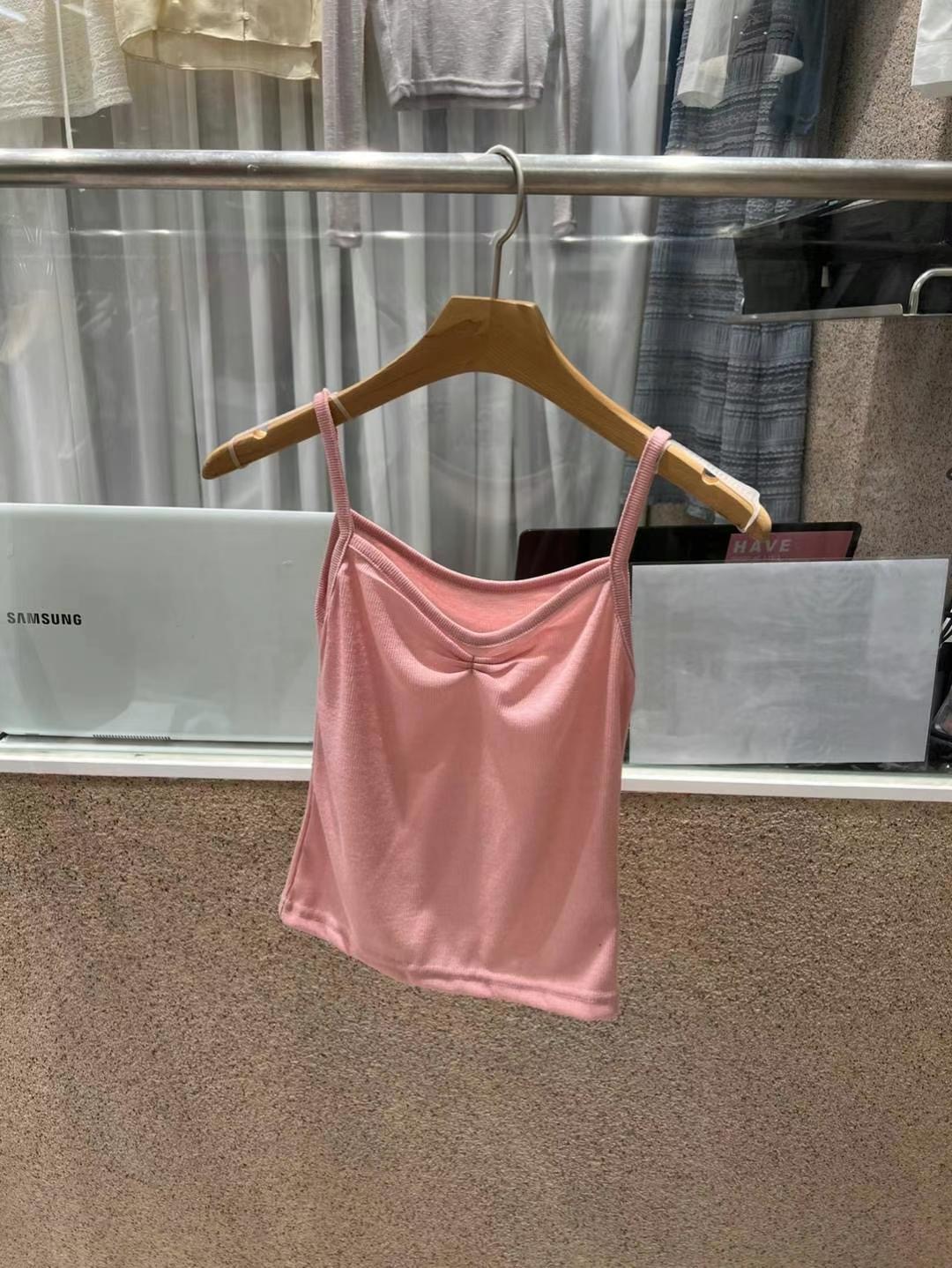 EDD東大門實拍女裝新品職業推薦人氣25春夏休閑熱賣吊帶背心EDD吊帶/背心圖色2