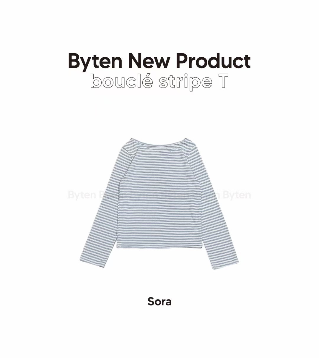 BYTEN東大門直郵女裝新品推薦時尚休閑職業熱賣人氣長袖T恤BYTEN長袖T恤圖色1