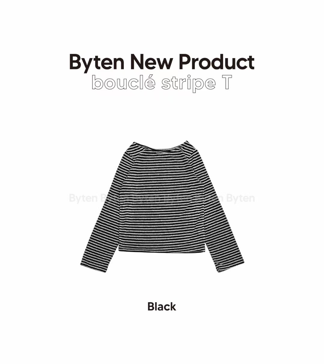 BYTEN東大門直郵女裝新品推薦時尚休閑職業熱賣人氣長袖T恤BYTEN長袖T恤圖色3