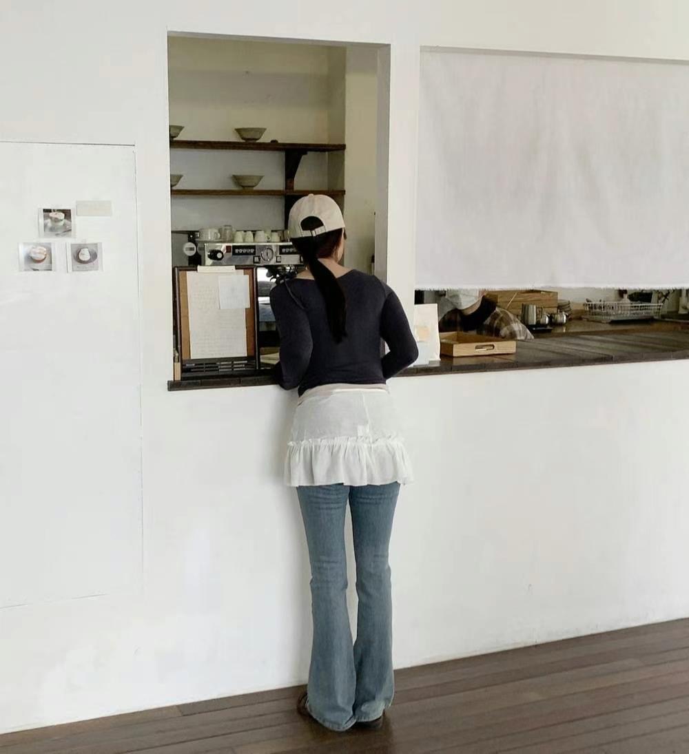 EDD東大門實拍女士新品職業時尚25春夏休閑推薦人氣熱賣短裙EDD短裙