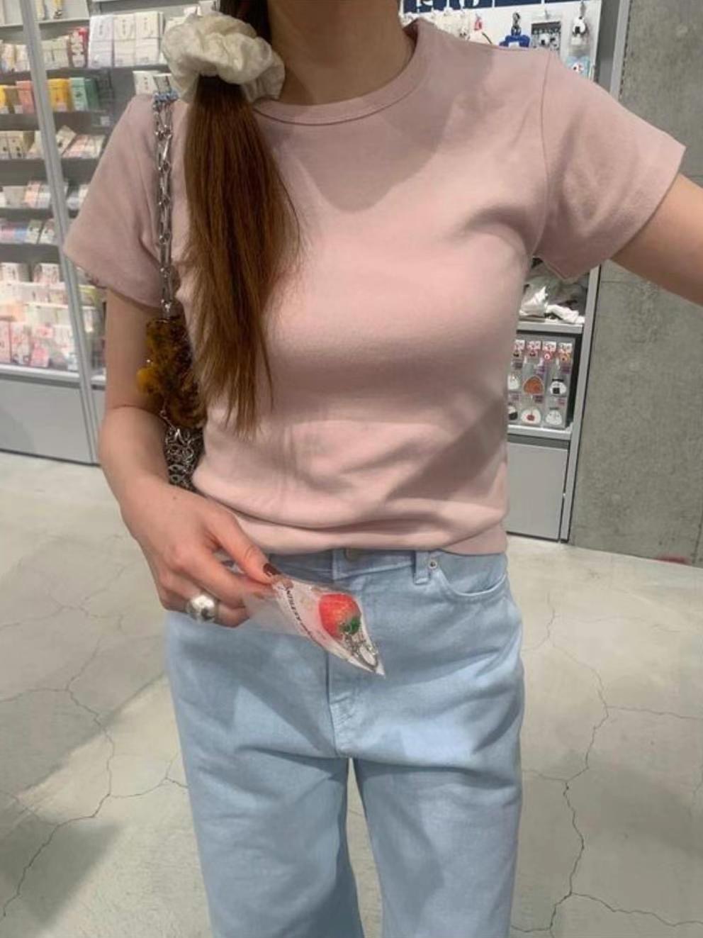 COME HERE東大門實拍女士新品推薦25春夏時尚人氣職業T恤兔子COME HERET恤圖色2