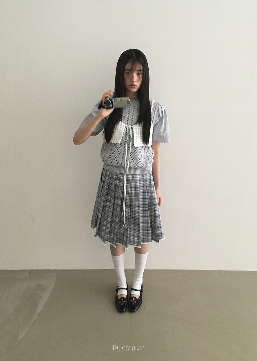 BY CHAPTER東大門實拍女士新品真品人氣休閑時尚針織衫蕾絲Chapter針織衫