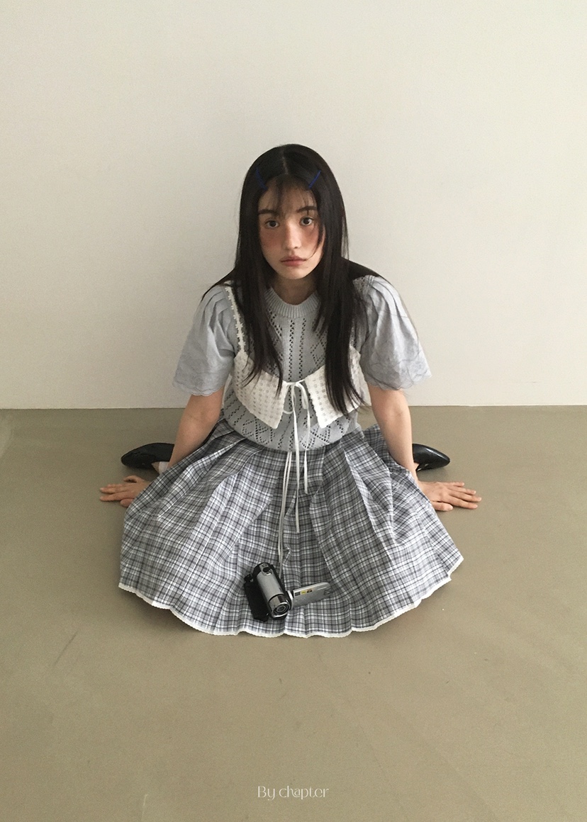BY CHAPTER東大門實拍女士新品真品人氣休閑時尚針織衫蕾絲Chapter針織衫