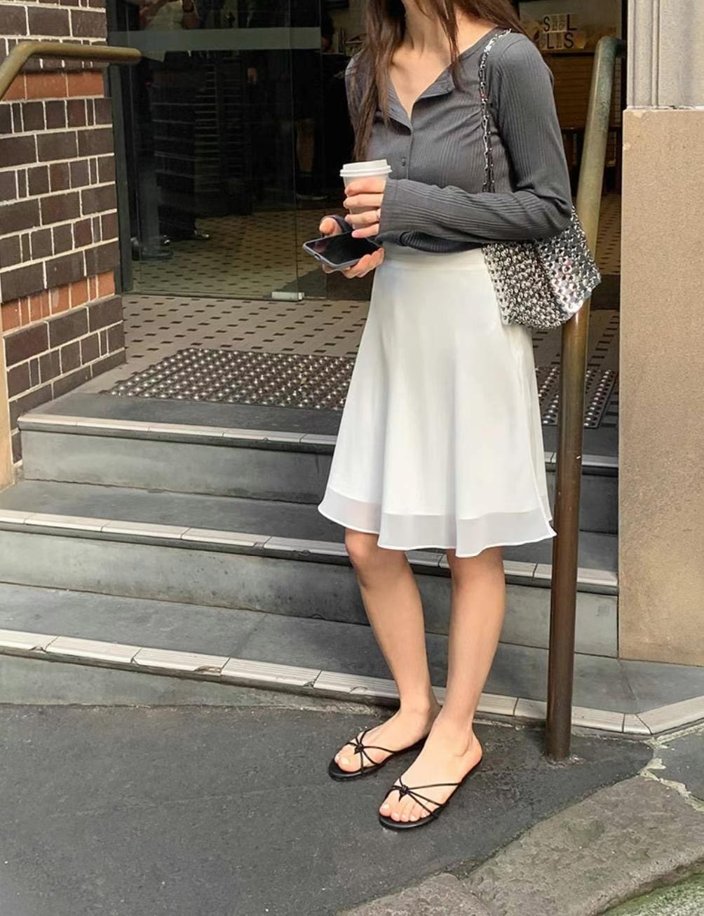 COME HERE韓國直郵女士新品熱賣職業時尚人氣半身裙中短裙COME HERE半身裙/中短裙