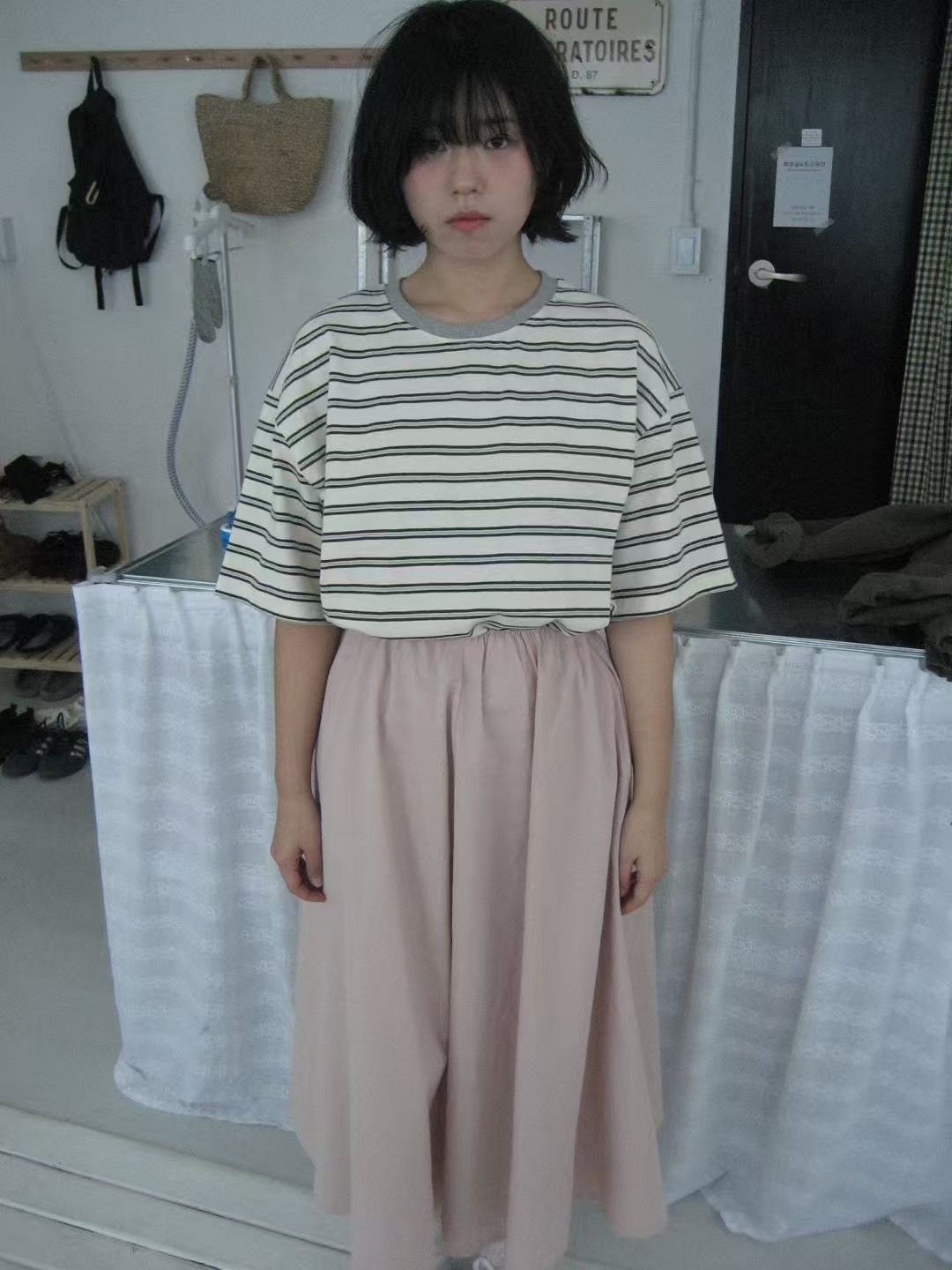 CAROLINE東大門直郵女士新品休閑真品熱賣職業推薦25春夏T恤CARO_LINET恤圖色3