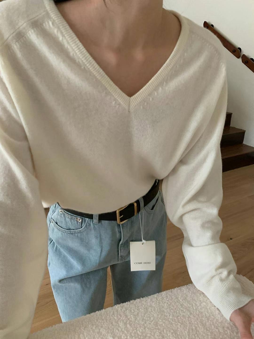 COME HERE韓國代購女裝新品休閑推薦熱賣真品25春夏針織衫COME HERE針織衫