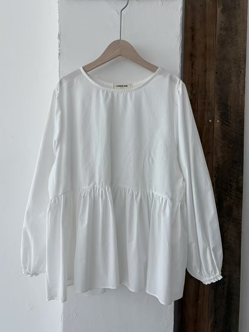 CAROLINE東大門直郵女士新款熱賣時尚25春夏真品襯衫蕾絲衫CARO_LINE襯衫/蕾絲衫
