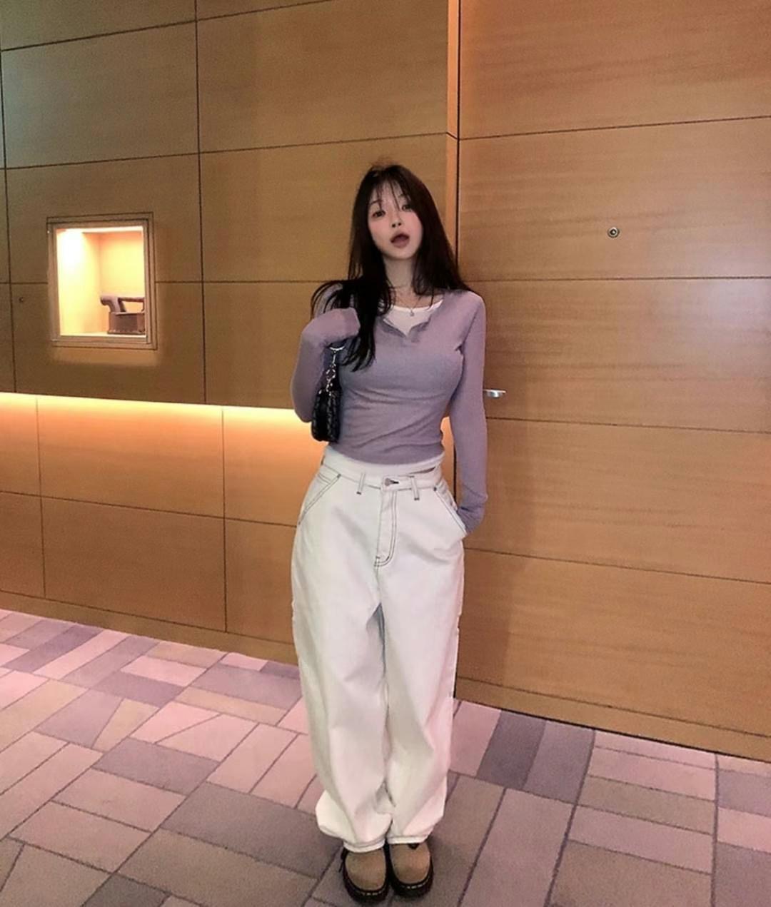 EDD韓國㊣直郵東大門代購女裝新款休閑推薦25春夏時尚長袖T恤EDD長袖T恤
