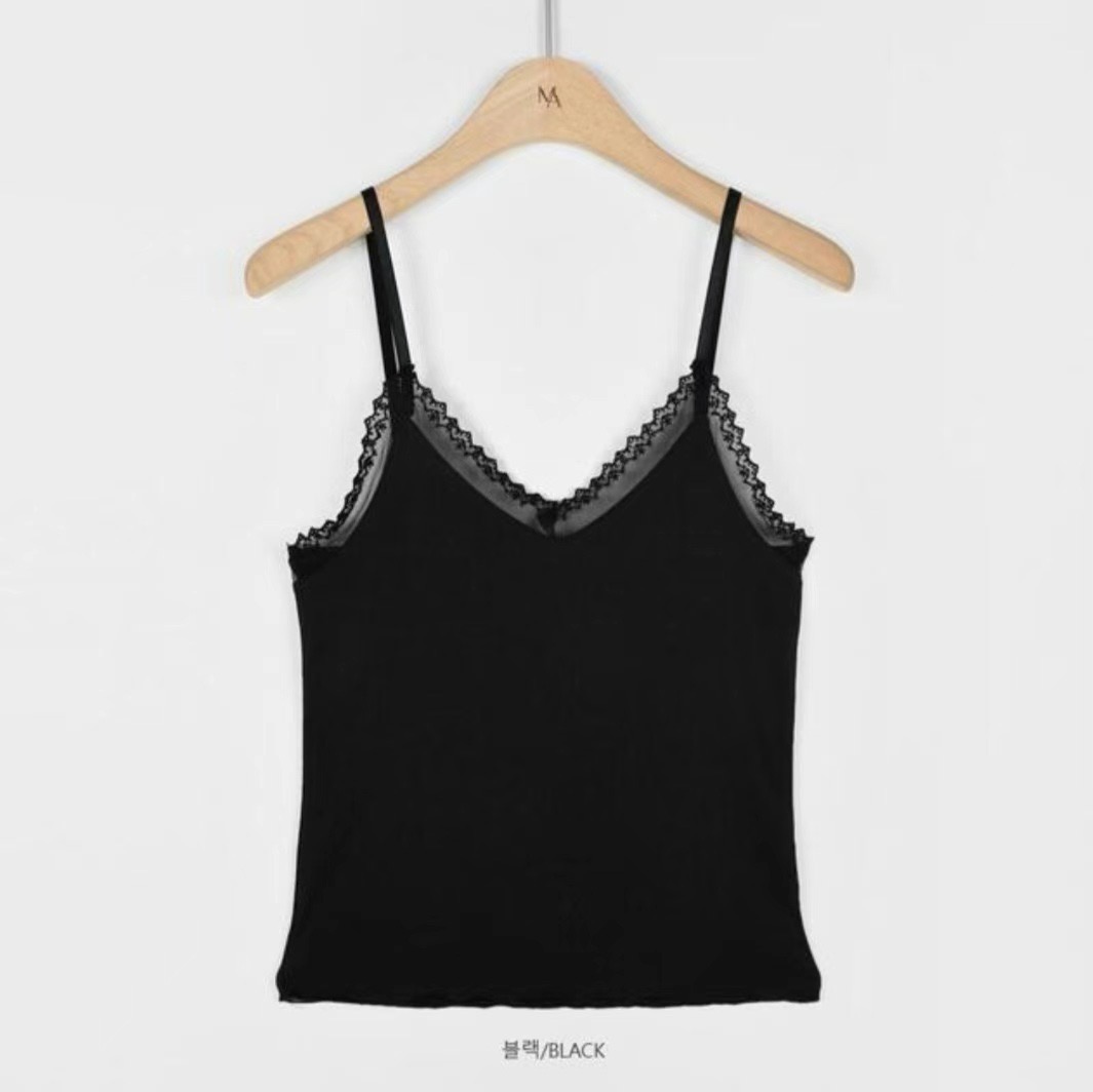 FIKA韓國㊣直郵東大門代購女裝新品25春夏時尚熱賣吊帶背心TAHITI/LONER吊帶/背心圖色2