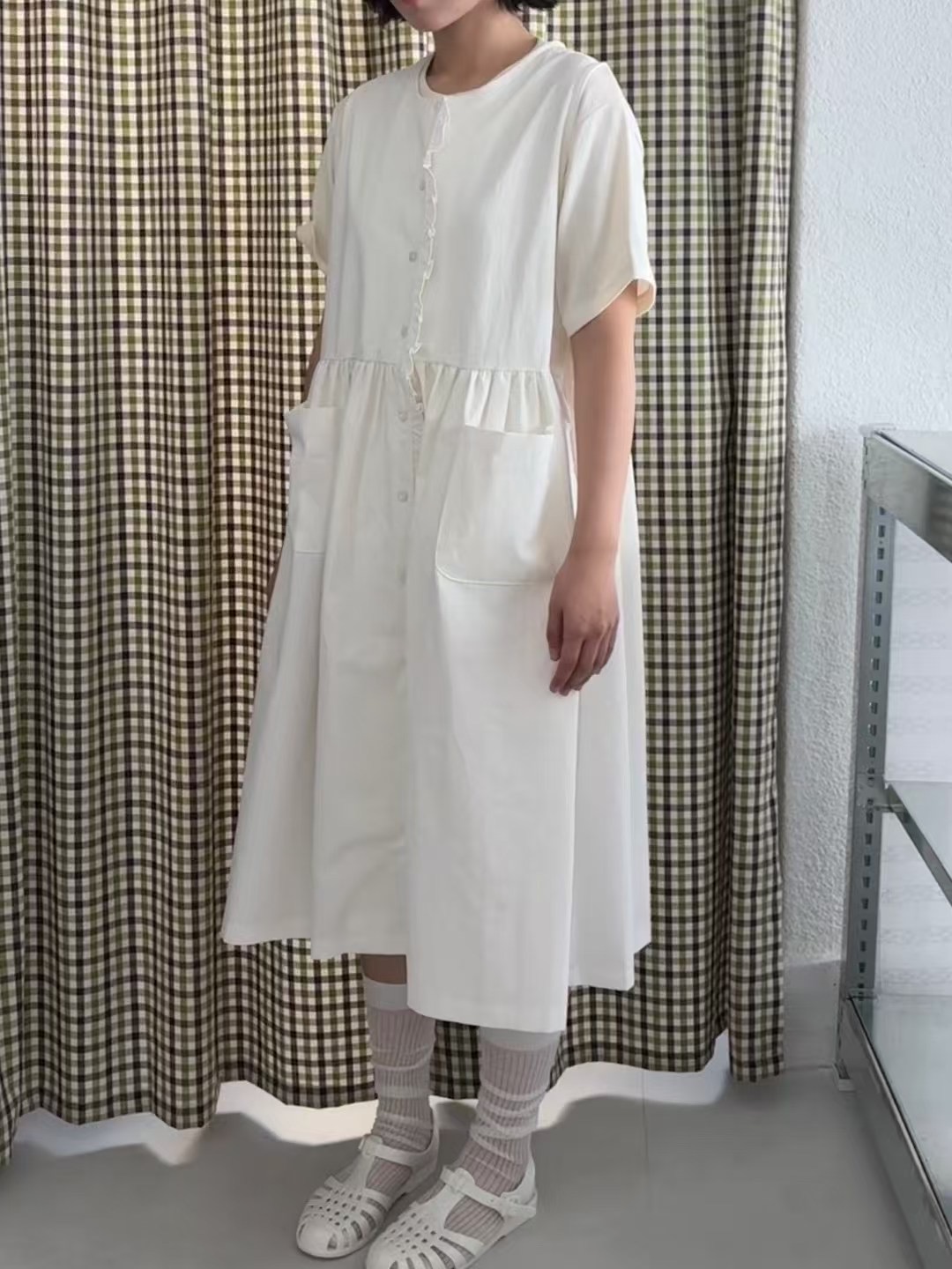 CAROLINE韓國直郵㊣女裝新品25春夏休閑人氣連衣裙不含內搭CARO_LINE連衣裙