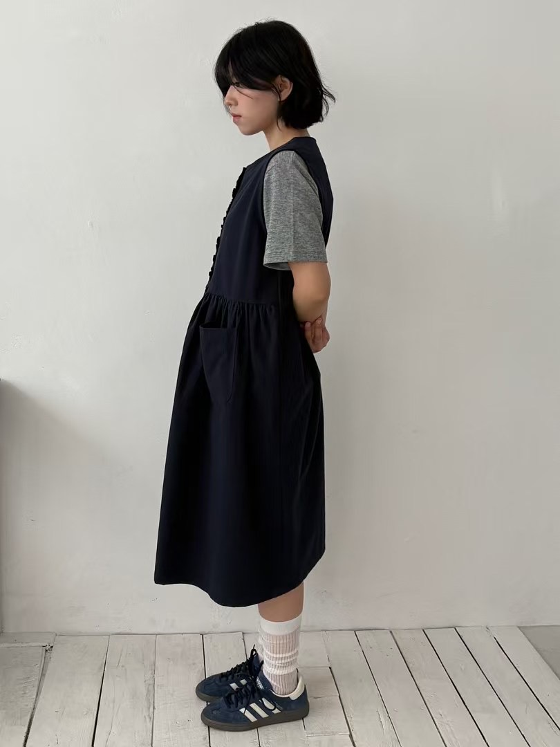 CAROLINE韓國直郵㊣女裝新品25春夏休閑人氣連衣裙不含內搭CARO_LINE連衣裙圖色2