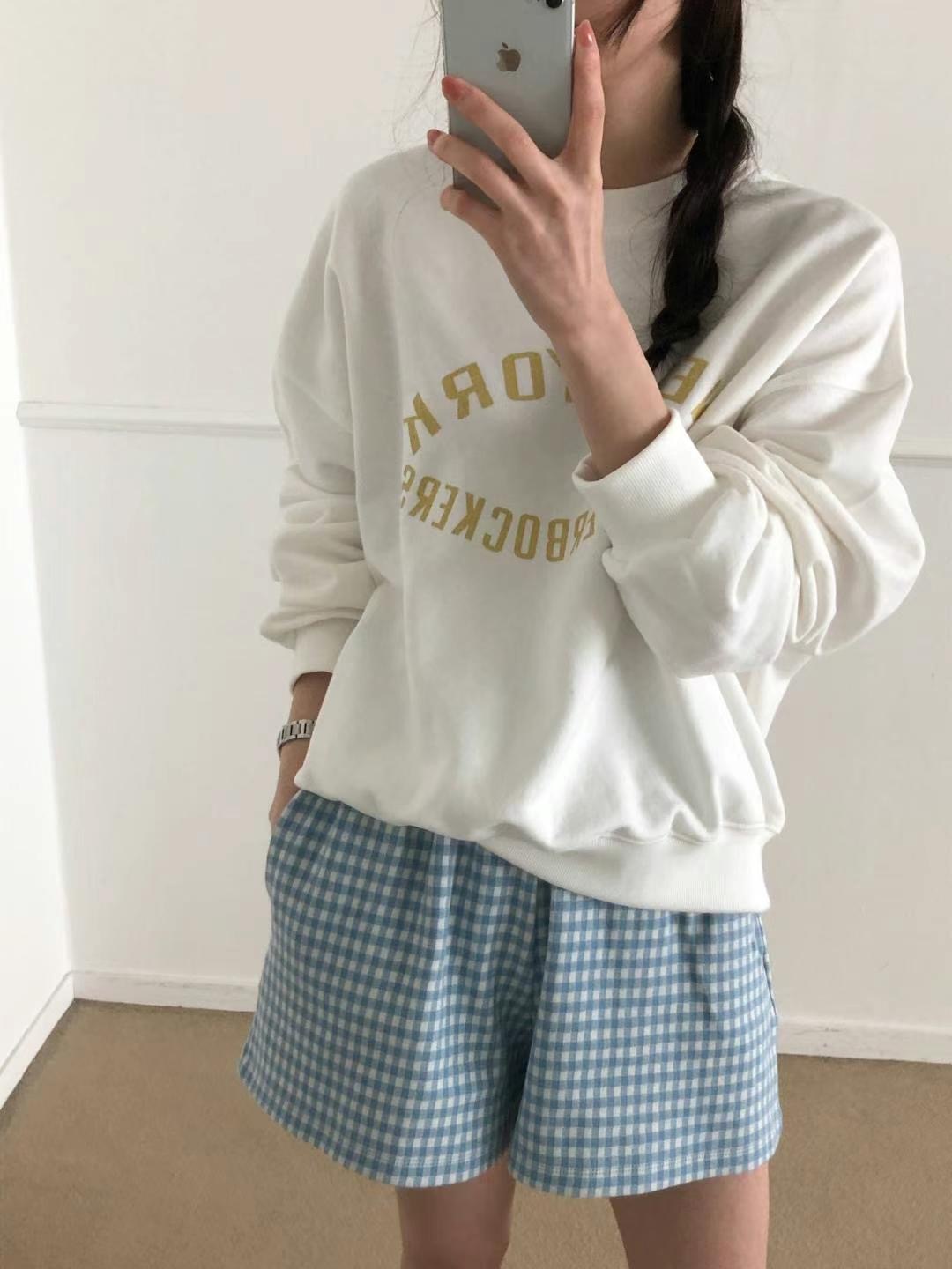 COME HERE直郵韓國代購㊣女裝新品時尚休閑人氣25春夏衛衣COME HERE衛衣