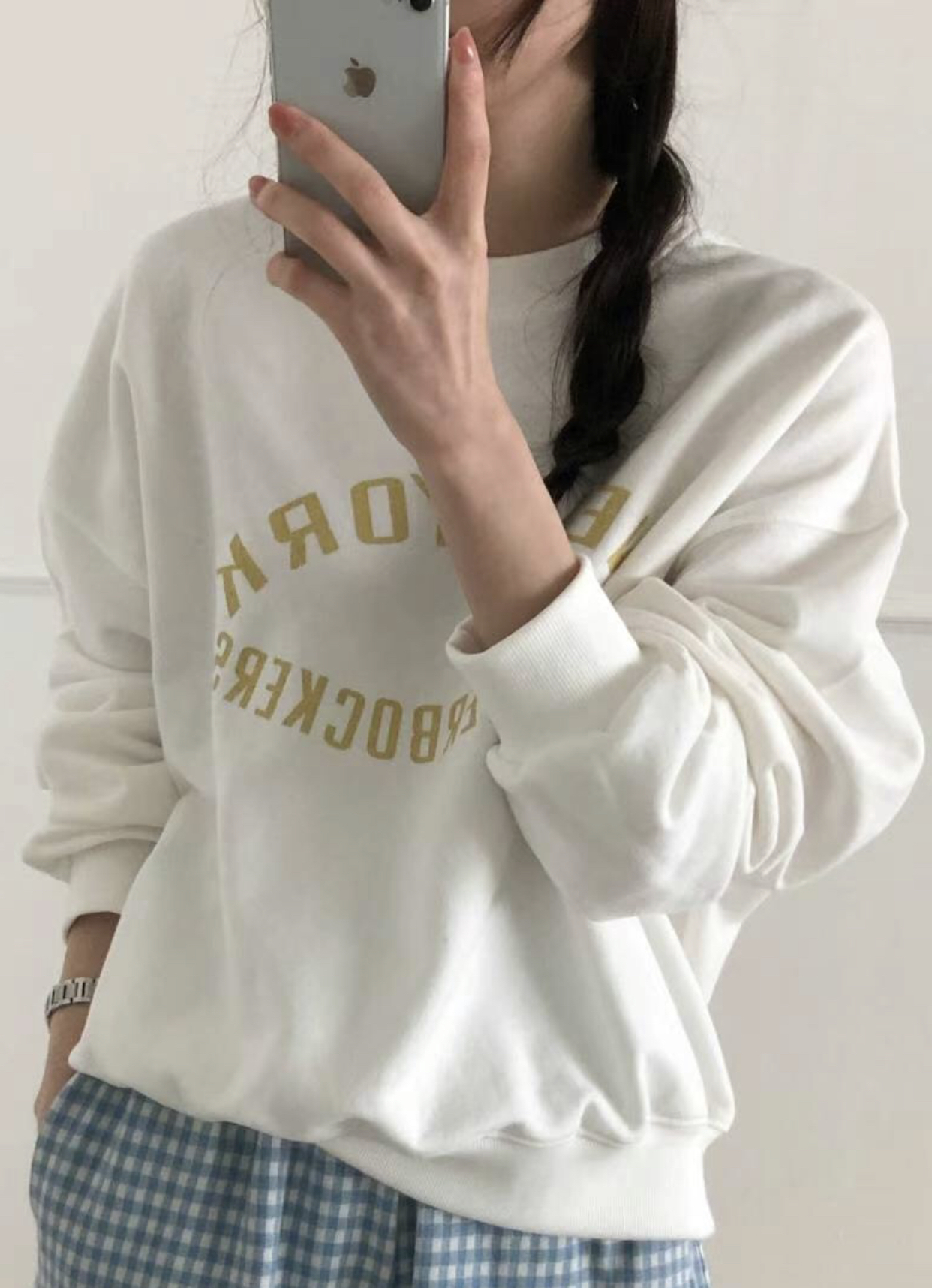 COME HERE直郵韓國代購㊣女裝新品時尚休閑人氣25春夏衛衣COME HERE衛衣