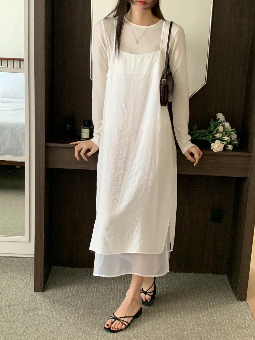 JOURNAL韓國㊣直郵東大門代購女裝新款25春夏熱賣人氣連衣裙JOURNAL連衣裙圖色2