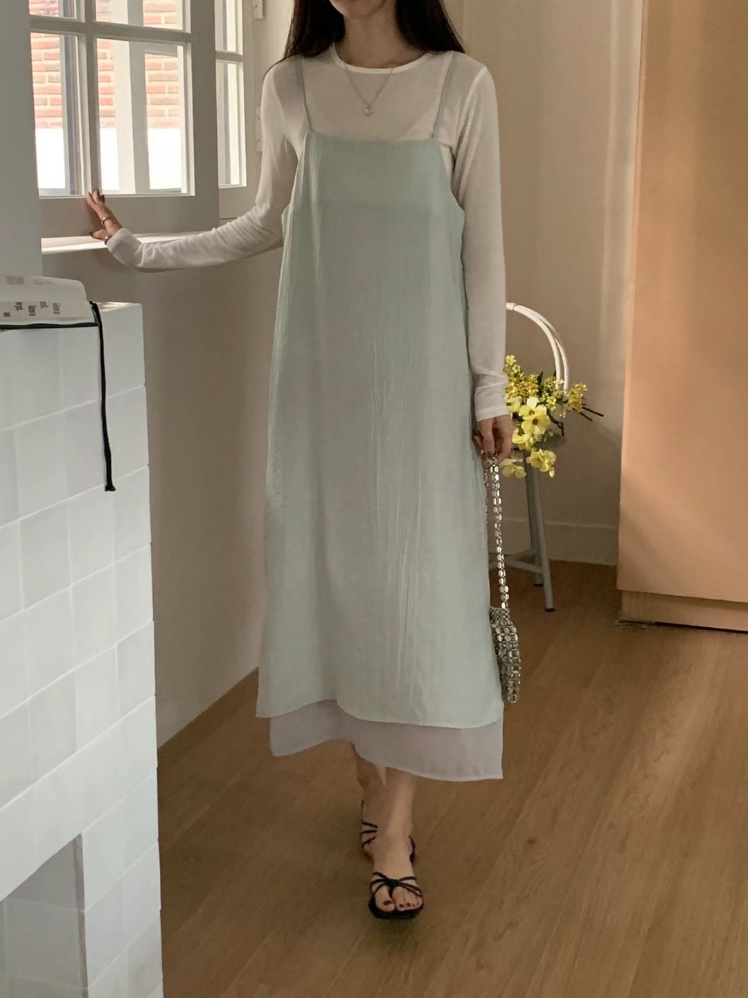 JOURNAL韓國㊣直郵東大門代購女裝新款25春夏熱賣人氣連衣裙JOURNAL連衣裙圖色3