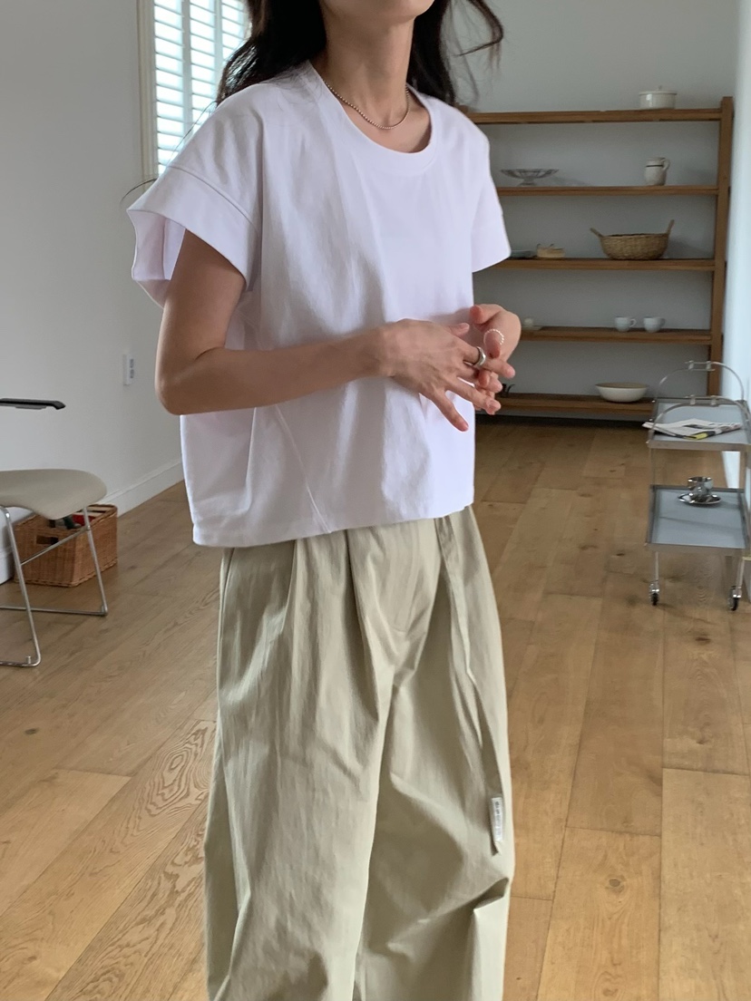 BLEECKER韓國直郵㊣東大門實拍女裝新款熱賣時尚25春夏休閑T恤BLEECKERT恤