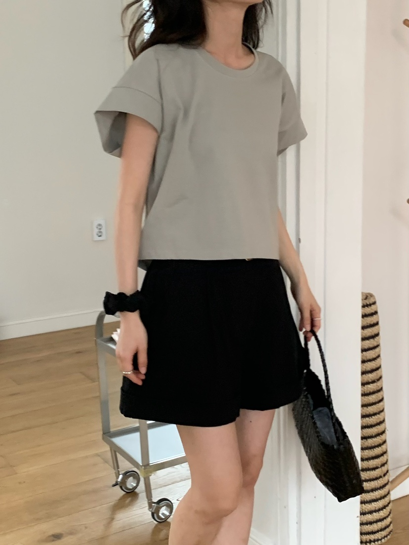 BLEECKER韓國直郵㊣東大門實拍女裝新款熱賣時尚25春夏休閑T恤BLEECKERT恤