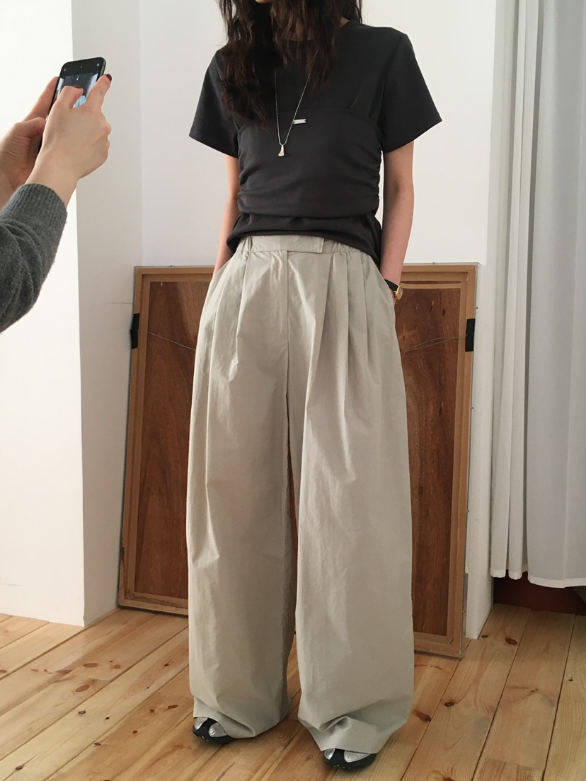 OURS韓國直郵㊣東大門實拍女裝新品推薦25春夏休閑人氣休閑褲OURS休閑褲