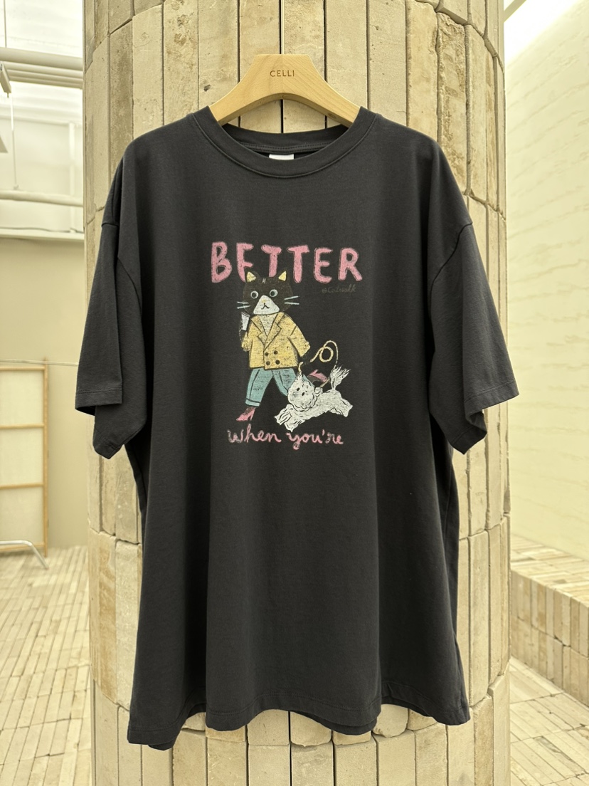 CELLI直郵韓國代購㊣女裝新品熱賣25春夏休閑時尚人氣推薦T恤CELLIT恤圖色3