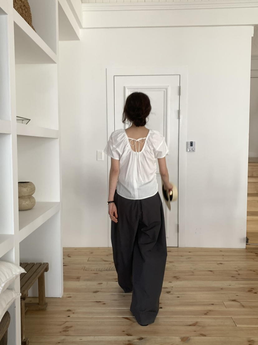 OURS韓國㊣直郵東大門代購女裝新品時尚推薦襯衫蕾絲衫蕾絲OURS襯衫/蕾絲衫