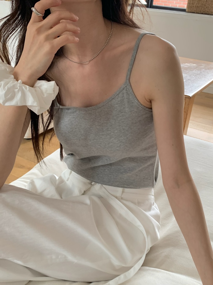 BLEECKER韓國直郵㊣東大門實拍女裝新款25春夏時尚吊帶背心BLEECKER吊帶/背心