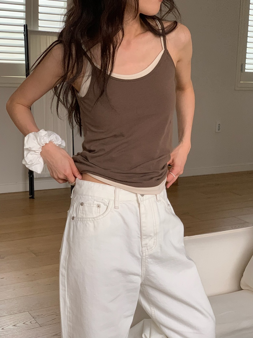 BLEECKER韓國直郵㊣東大門實拍女裝新款25春夏時尚吊帶背心BLEECKER吊帶/背心