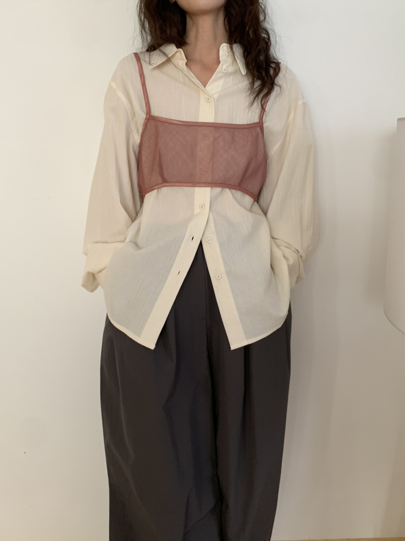 OURS韓國㊣直郵東大門代購女裝新款25春夏休閑熱賣吊帶背心OURS吊帶/背心