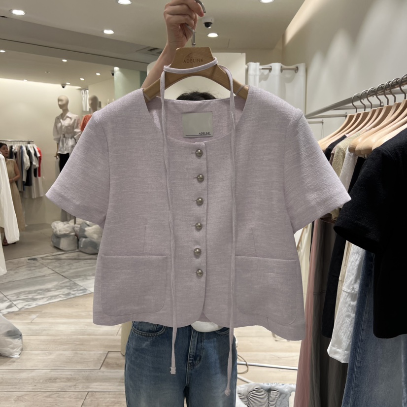 ADELINE東大門代購女士新款真品人氣休閑職業推薦25春夏夾克ADELINE夾克圖色2