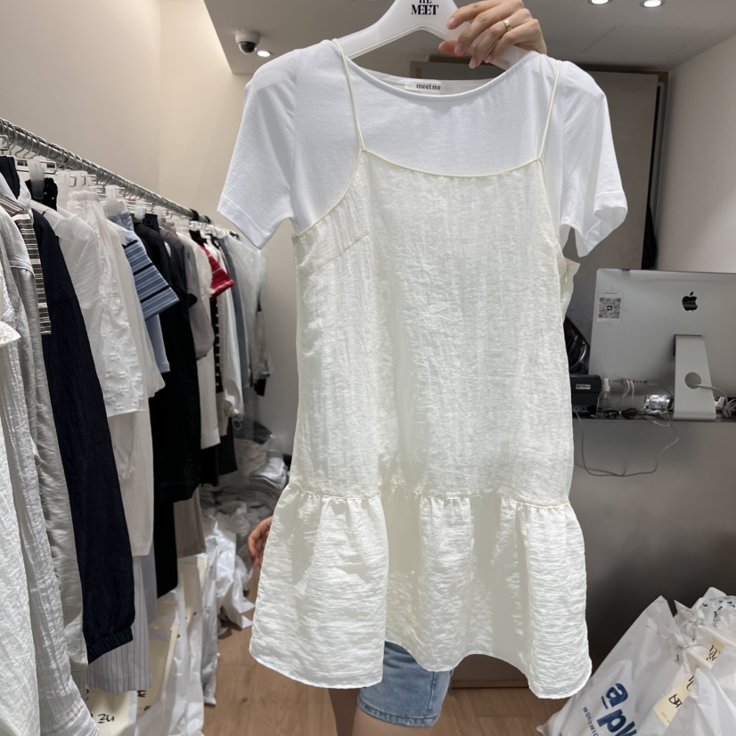 MEET ME韓國直郵女士新品休閑人氣時尚熱賣連衣裙不含內搭MEET ME連衣裙圖色2