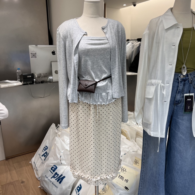 MEET ME東大門代購女士新品人氣真品推薦25春夏半身裙中短裙MEET ME半身裙/中短裙