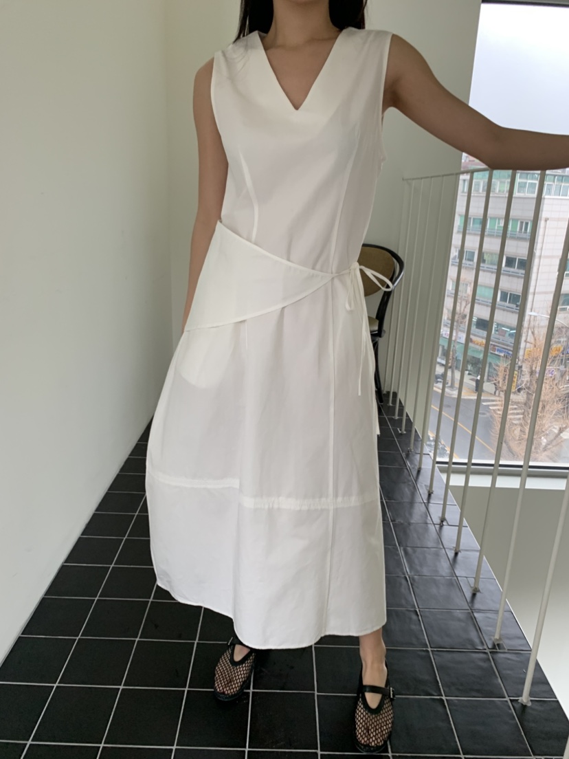 MURMUR韓國㊣直郵東大門代購女裝新款時尚休閑連衣裙含圍巾MURMUR連衣裙