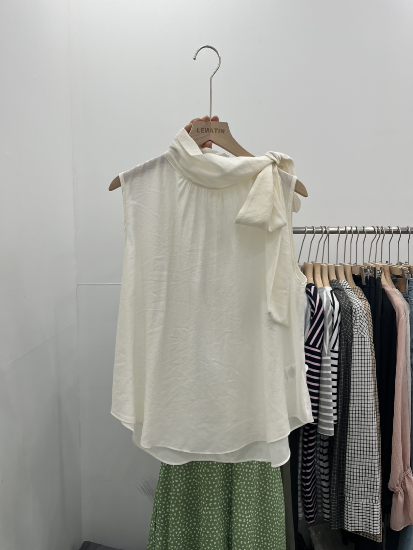 LEMATIN韓國㊣直郵東大門代購女裝新款25春夏休閑襯衫蕾絲衫LEMATIN襯衫/蕾絲衫圖色2