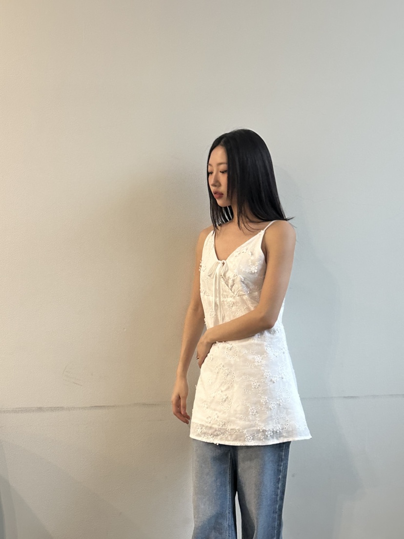 MURMUR韓國㊣直郵東大門代購女裝新款休閑推薦25春夏連衣裙刺繡MURMUR連衣裙