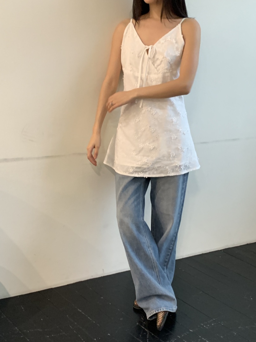 MURMUR韓國㊣直郵東大門代購女裝新款休閑推薦25春夏連衣裙刺繡MURMUR連衣裙