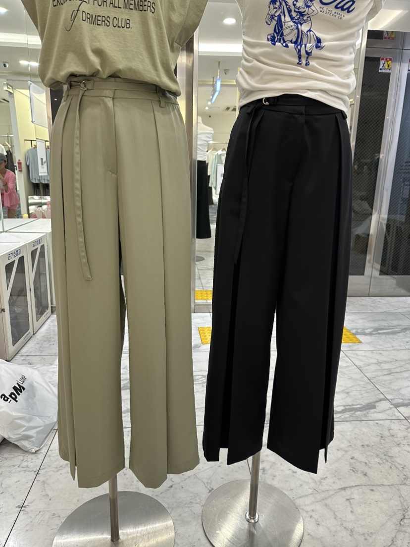 KIFF直郵韓國代購㊣女裝新款人氣25春夏推薦時尚休閑褲含腰帶KIFF休閑褲