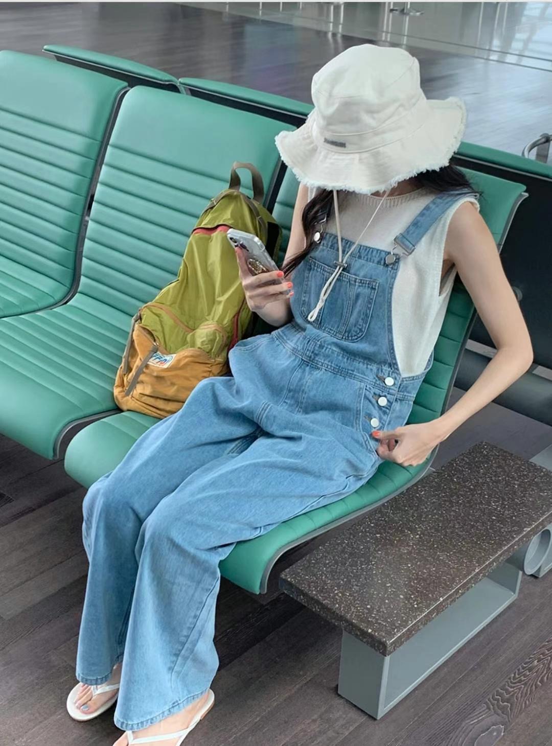 CELLONA韓國直郵㊣女裝新品人氣熱賣25春夏推薦休閑時尚背帶褲CELLONA背帶褲