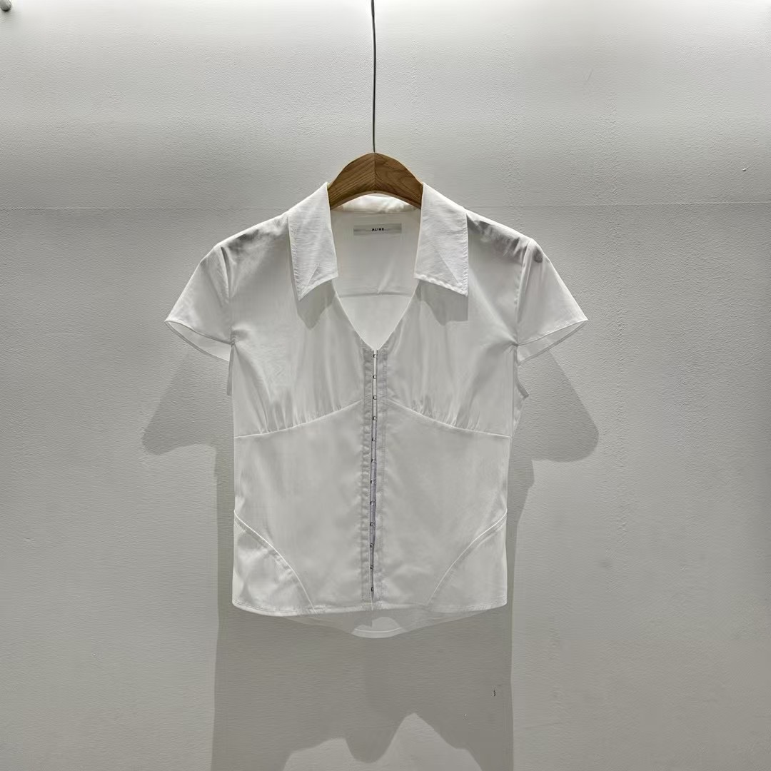 A LIKE直郵韓國代購㊣女裝新品休閑25春夏熱賣襯衫蕾絲衫緊身A LIKE襯衫/蕾絲衫圖色1