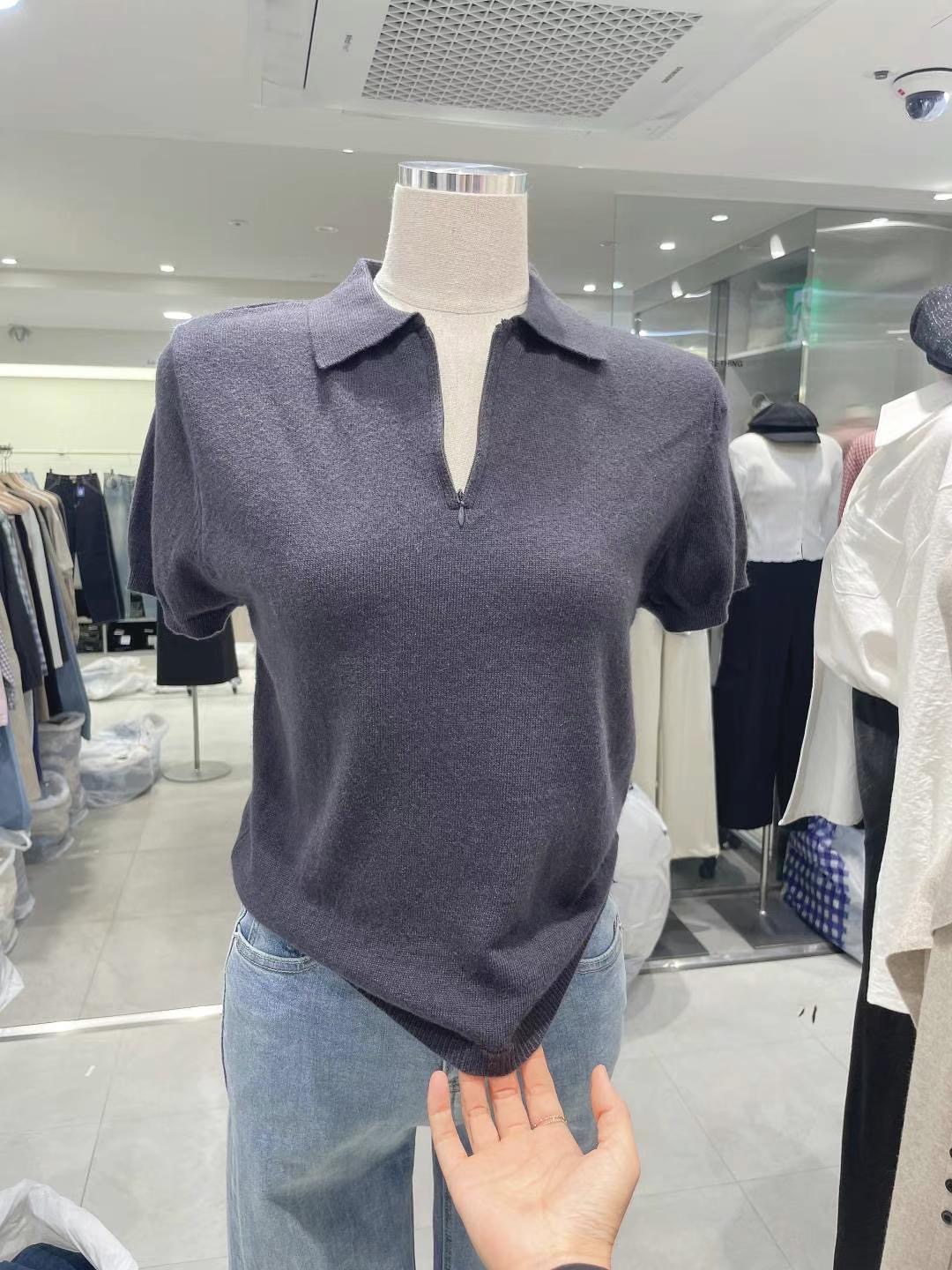 CELLONA韓國直郵㊣女裝新品熱賣時尚推薦人氣休閑針織衫拉鏈CELLONA針織衫