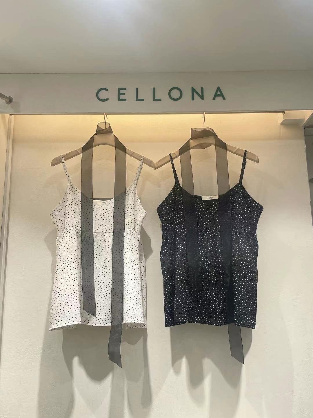 CELLONA韓國直郵㊣女裝新款休閑推薦25春夏人氣吊帶背心含脖帶CELLONA吊帶/背心