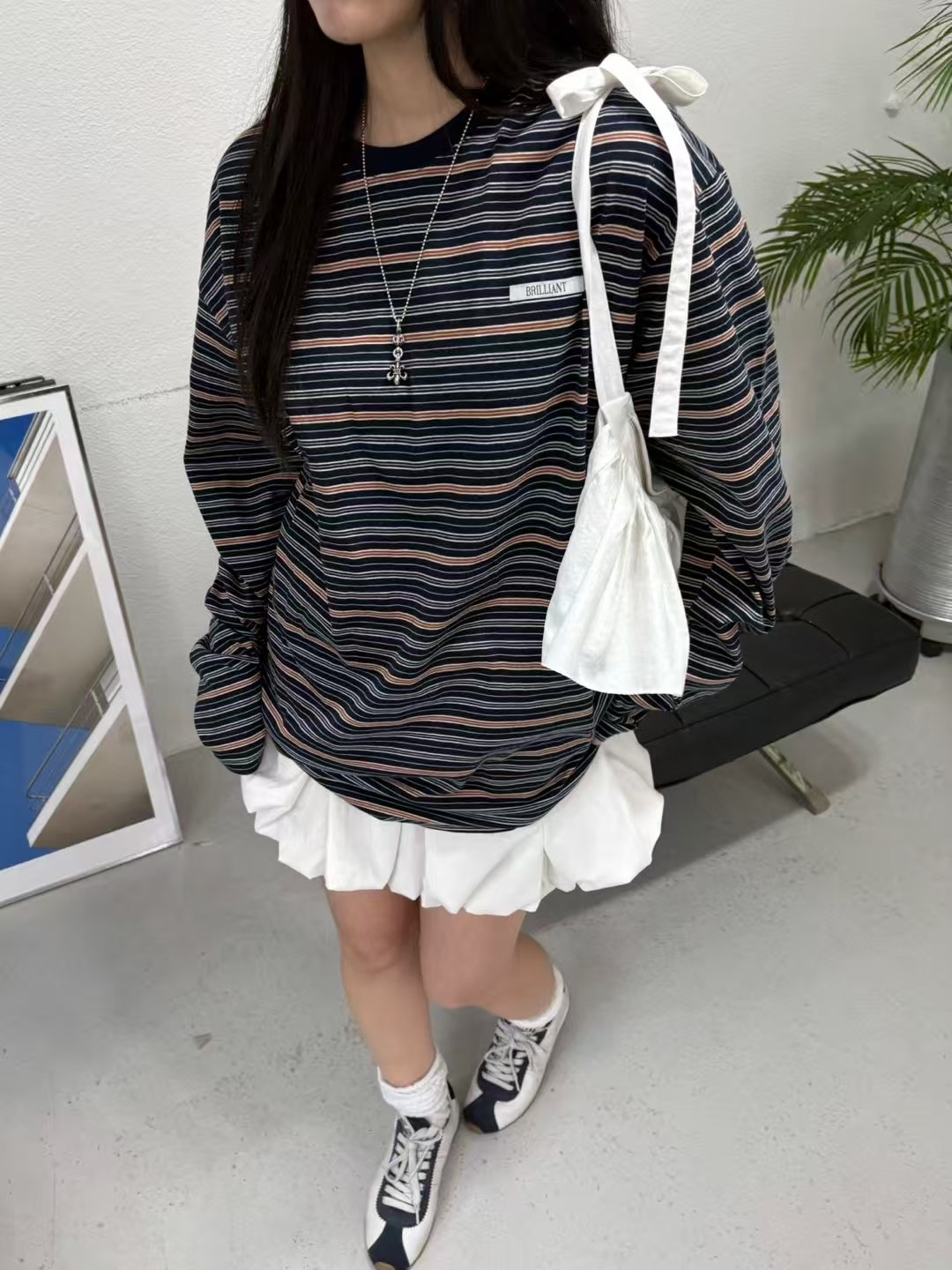 BRILLIANT直郵韓國代購㊣女裝新款推薦熱賣時尚休閑25春夏衛衣BRILLIANT衛衣圖色3