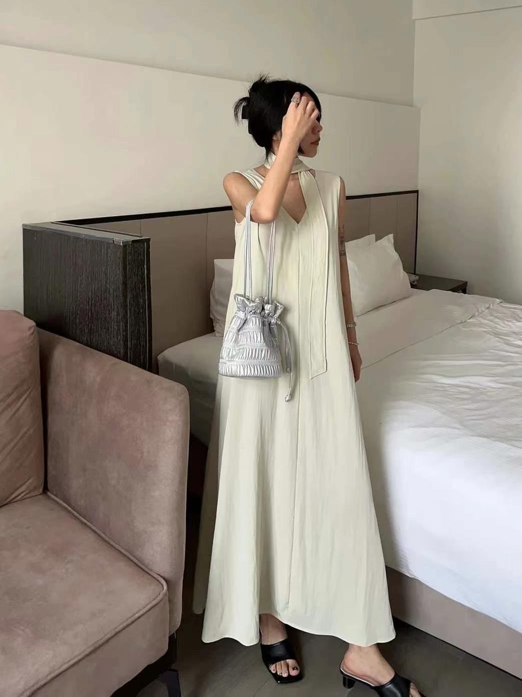 CELLONA直郵韓國代購㊣女裝新款推薦熱賣休閑連衣裙含腰帶雙面CELLONA連衣裙