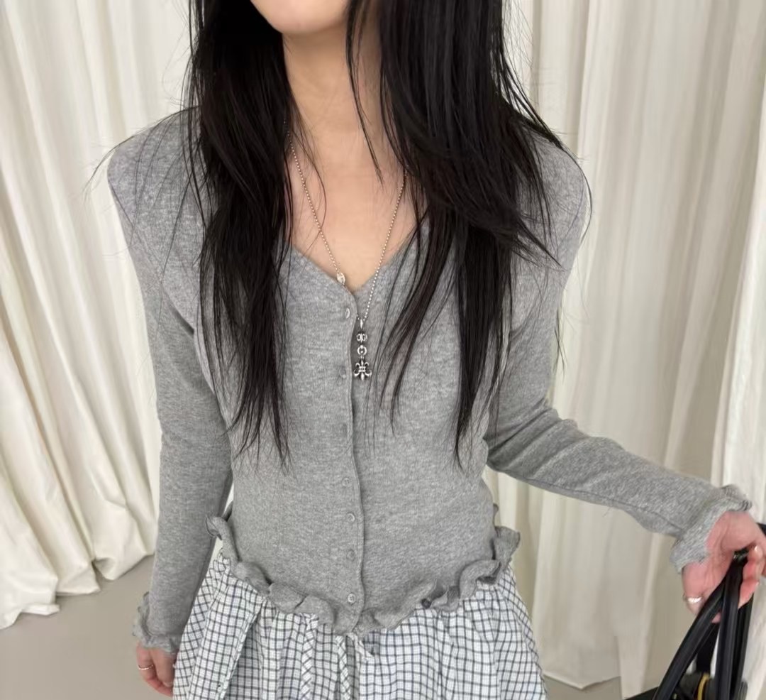 BRILLIANT直郵韓國代購㊣女裝新款休閑推薦25春夏針織衫開衫BRILLIANT針織衫圖色2