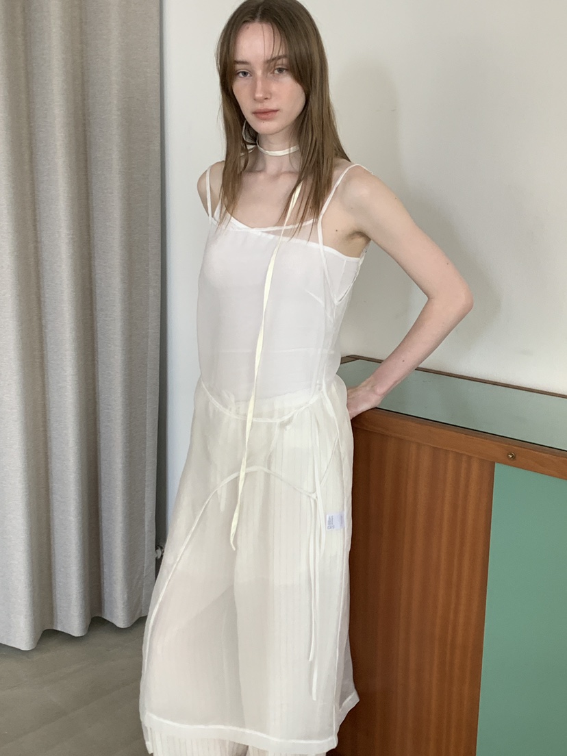 BOWIE韓國直郵㊣東大門實拍女裝新品人氣25春夏推薦連衣裙透明BOWIE連衣裙