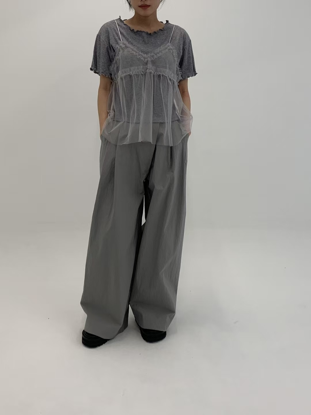 HAY-OT韓國直郵㊣東大門實拍女裝新款人氣休閑25春夏吊帶背心HAY吊帶/背心