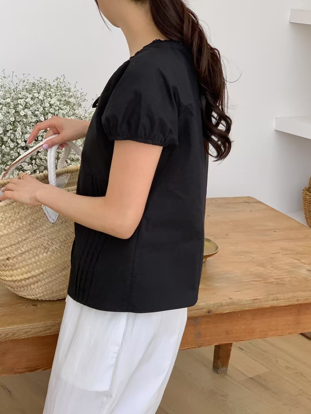 BENEFIT韓國㊣直郵東大門代購女裝新款25春夏人氣襯衫蕾絲衫BENEFIT襯衫/蕾絲衫