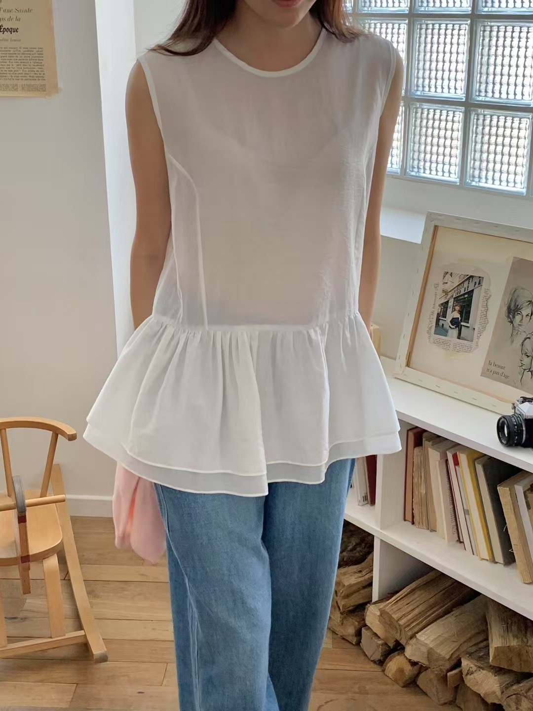 BENEFIT韓國直郵㊣東大門實拍女裝新品時尚推薦25春夏襯衫蕾絲衫BENEFIT襯衫/蕾絲衫