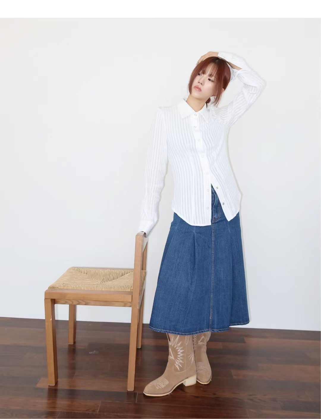 A LIKE韓國㊣直郵東大門代購女裝新款推薦休閑人氣襯衫蕾絲衫A LIKE襯衫/蕾絲衫