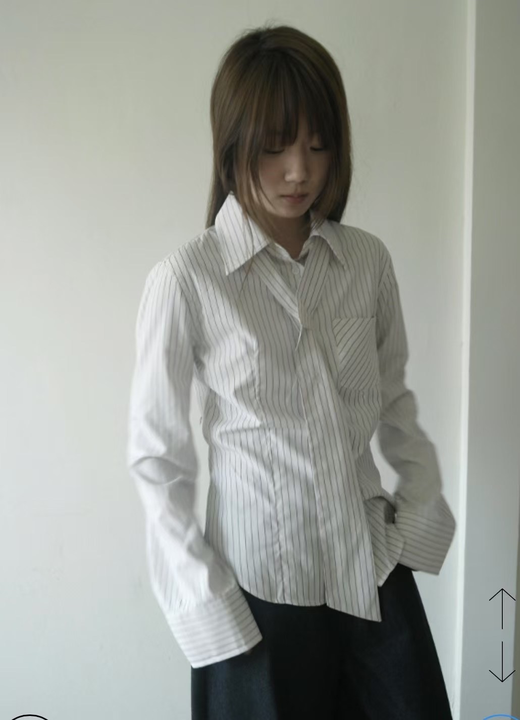 A LIKE直郵韓國代購㊣女裝新品休閑推薦25春夏熱賣襯衫蕾絲衫A LIKE襯衫/蕾絲衫